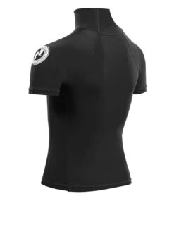 Two Bare Feet Junior "Logo" Short Sleeve Rash Vest (Black) 13 Two Bare Feet Junior "Logo" Short Sleeve Rash Vest (Black) -Dive Master Shop kids short sleeve black 4