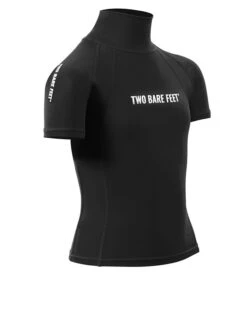 Two Bare Feet Junior "Logo" Short Sleeve Rash Vest (Black) 17 Two Bare Feet Junior "Logo" Short Sleeve Rash Vest (Black) -Dive Master Shop kids short sleeve black 8