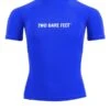 Two Bare Feet Junior "Logo" Short Sleeve Rash Vest (Blue) -Dive Master Shop kids short sleeve blue 1