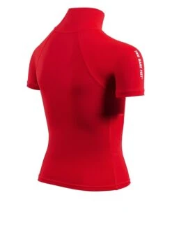 Two Bare Feet Junior "Logo" Short Sleeve Rash Vest (Red) -Dive Master Shop kids short sleeve red 6