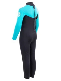 Two Bare Feet Thunderclap 2.5mm Junior Wetsuit (Aqua / Black) -Dive Master Shop kids thunderclap full wetsuit aqua 4