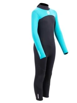 Two Bare Feet Thunderclap 2.5mm Junior Wetsuit (Aqua / Black) -Dive Master Shop kids thunderclap full wetsuit aqua 8