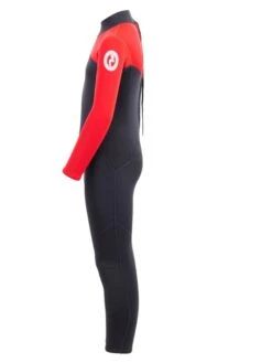 Two Bare Feet Thunderclap 2.5mm Junior Wetsuit (Red / Black) -Dive Master Shop kids thunderclap full wetsuit red 3 1