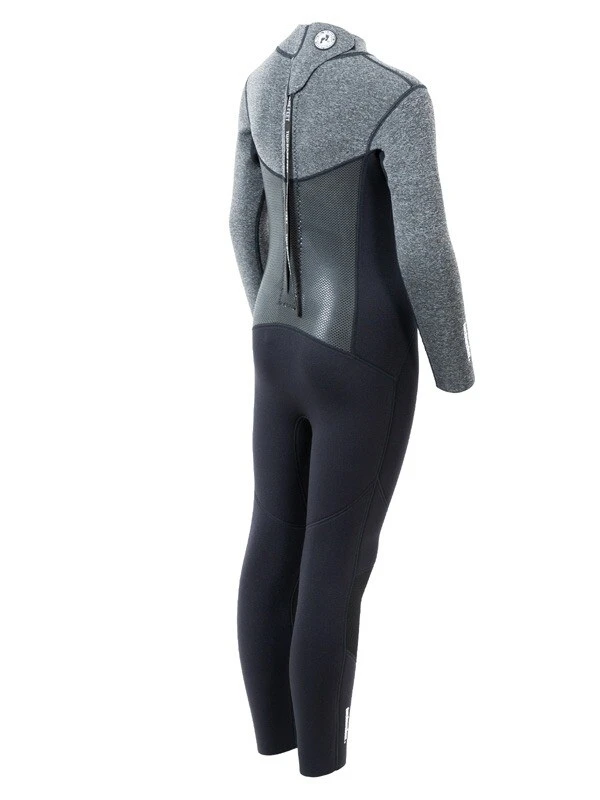 Two Bare Feet Thunderclap Pro 3/2mm Junior Wetsuit (Black / Delta Grey) 8 Two Bare Feet Thunderclap Pro 3/2mm Junior Wetsuit (Black / Delta Grey) - Image 6