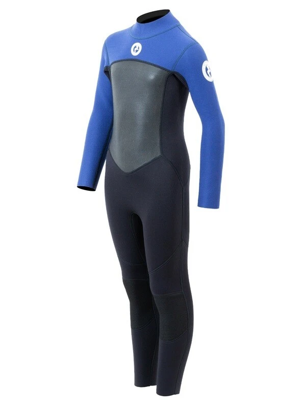 Two Bare Feet Thunderclap Pro 5/4mm Junior Winter Wetsuit (Black / Blue) 4 Two Bare Feet Thunderclap Pro 5/4mm Junior Winter Wetsuit (Black / Blue) - Image 2