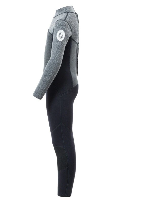 Two Bare Feet Thunderclap Pro 5/4mm Junior Winter Wetsuit (Black / Delta Grey) 5 Two Bare Feet Thunderclap Pro 5/4mm Junior Winter Wetsuit (Black / Delta Grey) - Image 3
