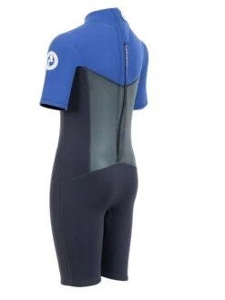 Two Bare Feet Thunderclap Pro 3/2mm Junior Shorty Wetsuit (Black/Blue) -Dive Master Shop kids thunderclap pro shorty blue 4