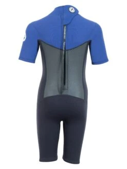 Two Bare Feet Thunderclap Pro 3/2mm Junior Shorty Wetsuit (Black/Blue) -Dive Master Shop kids thunderclap pro shorty blue 5