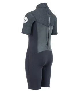 Two Bare Feet Thunderclap Pro 3/2mm Junior Shorty Wetsuit (Black/Dark Grey) 13 Two Bare Feet Thunderclap Pro 3/2mm Junior Shorty Wetsuit (Black/Dark Grey) -Dive Master Shop kids thunderclap pro shorty dark grey 4