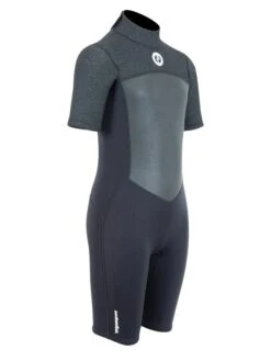 Two Bare Feet Thunderclap Pro 3/2mm Junior Shorty Wetsuit (Black/Dark Grey) 17 Two Bare Feet Thunderclap Pro 3/2mm Junior Shorty Wetsuit (Black/Dark Grey) -Dive Master Shop kids thunderclap pro shorty dark grey 8
