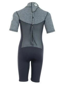 Two Bare Feet Thunderclap Pro 3/2mm Junior Shorty Wetsuit (Black/Delta Grey) -Dive Master Shop kids thunderclap pro shorty delta 5