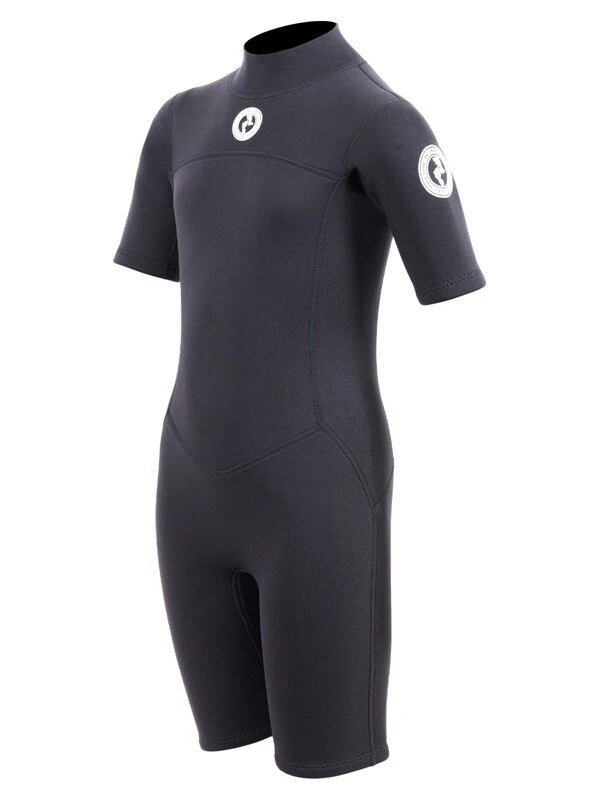 Two Bare Feet Thunderclap 2.5mm Junior Shorty Wetsuit (Black) 4 Two Bare Feet Thunderclap 2.5mm Junior Shorty Wetsuit (Black) - Image 2