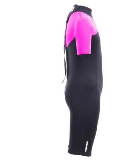 Two Bare Feet Thunderclap 2.5mm Junior Shorty Wetsuit (Pink / Black) -Dive Master Shop kids thunderclap shorty wetsuit pink 7