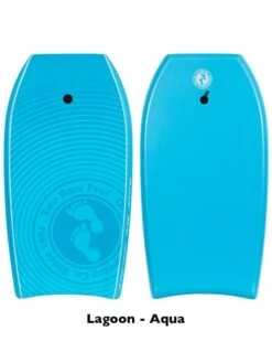 Two Bare Feet Flowers Quad Bodyboard And Bag Bundle (Choice Of 33", 37", 41") -Dive Master Shop lagoon aqua 2