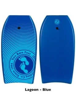 Two Bare Feet Flowers Triple Bodyboard And Bag Bundle (Choice Of 33", 37", 41") -Dive Master Shop lagoon blue 1