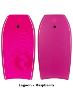 Two Bare Feet Flowers Triple Bodyboard And Bag Bundle (Choice Of 33", 37", 41") -Dive Master Shop lagoon raspberry 1