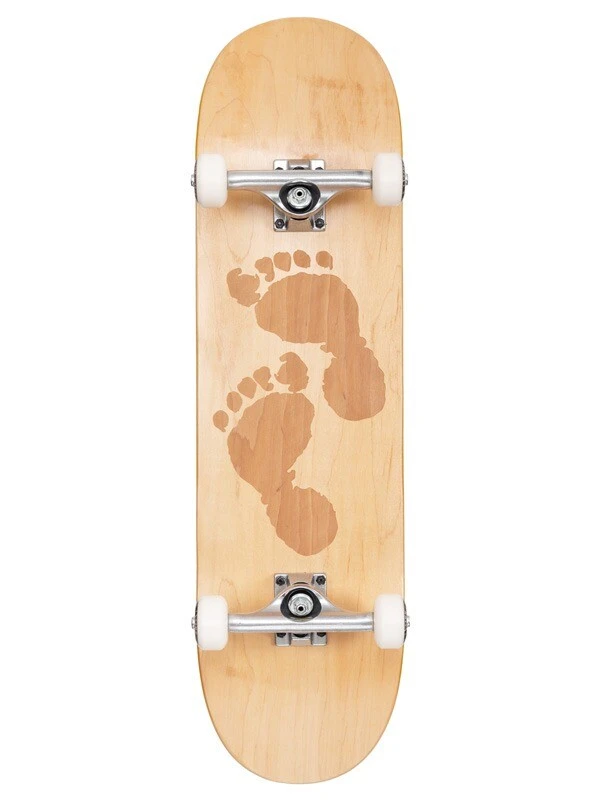 Two Bare Feet 8.5" Laser Logo Canadian Maple Complete Skateboard 3 Two Bare Feet 8.5" Laser Logo Canadian Maple Complete Skateboard