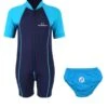 Essentials Baby Swim Kit - Lycra Arm Wetsuit + Swim Nappy (Aqua) -Dive Master Shop lycra arm aqua