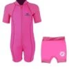 Essentials Baby Swim Kit - Lycra Arm Wetsuit + Nappy Shorts (Pink) 2 Essentials Baby Swim Kit - Lycra Arm Wetsuit + Nappy Shorts (Pink) -Dive Master Shop lycra arm pink 4