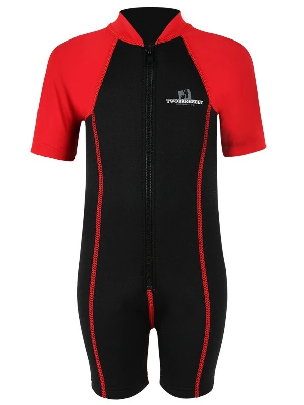 Premier Baby Swim Kit - Lycra Arm Wetsuit + Nappy Shorts + Towel + Bag (Red) 4 Premier Baby Swim Kit - Lycra Arm Wetsuit + Nappy Shorts + Towel + Bag (Red) - Image 2