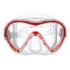 Two Bare Feet Adult Silicone Mask Set 3 (Red) -Dive Master Shop m148s red