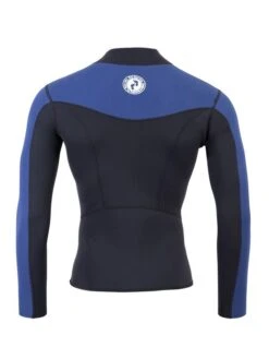 Two Bare Feet Mens Aspect Fleece Lined Zipless Thermal 2.5mm Superstretch Wetsuit Top & Pants Set (Black/Blue) -Dive Master Shop m165yc 9
