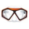 DiveSport Silicone Mask (Orange / Clear) -Dive Master Shop m6231s orange clear