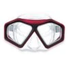 DiveSport Silicone Mask (Red / Clear) -Dive Master Shop m6231s red clear