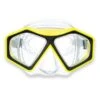 DiveSport Silicone Mask (Yellow / Clear) -Dive Master Shop m6231s yellow clear