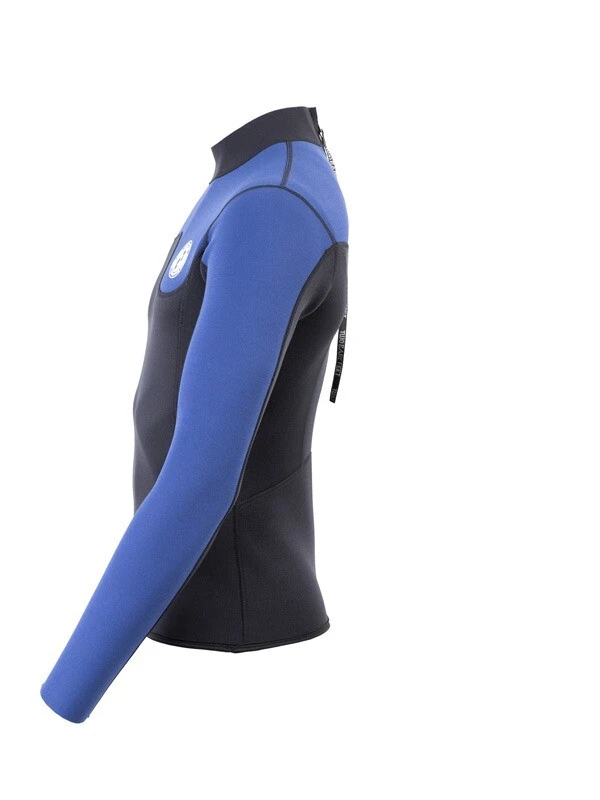 Two Bare Feet Mens Aspect Back Zip 2.5mm Wetsuit Jacket (Black/Blue) 5 Two Bare Feet Mens Aspect Back Zip 2.5mm Wetsuit Jacket (Black/Blue) - Image 3