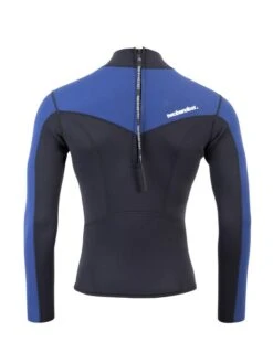 Two Bare Feet Mens Aspect Back Zip 2.5mm Wetsuit Jacket (Black/Blue) 14 Two Bare Feet Mens Aspect Back Zip 2.5mm Wetsuit Jacket (Black/Blue) -Dive Master Shop mens aspect back zip jacket black blue denim 5 1