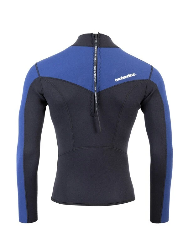 Two Bare Feet Mens Aspect Back Zip 2.5mm Wetsuit Jacket (Black/Blue) 7 Two Bare Feet Mens Aspect Back Zip 2.5mm Wetsuit Jacket (Black/Blue) - Image 5
