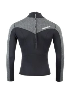 Two Bare Feet Mens Aspect Back Zip 2.5mm Wetsuit Jacket (Black/Grey) 14 Two Bare Feet Mens Aspect Back Zip 2.5mm Wetsuit Jacket (Black/Grey) -Dive Master Shop mens aspect back zip jacket black delta 5 5