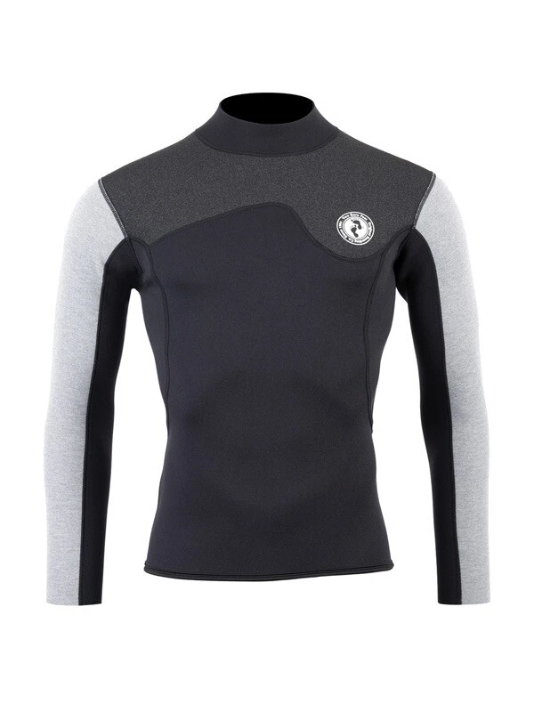 Two Bare Feet Mens Aspect Back Zip 2.5mm Wetsuit Jacket (Black/Grey/Grey) 3 Two Bare Feet Mens Aspect Back Zip 2.5mm Wetsuit Jacket (Black/Grey/Grey)
