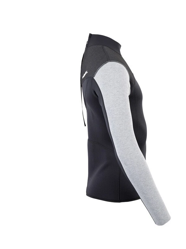Two Bare Feet Mens Aspect Back Zip 2.5mm Wetsuit Jacket (Black/Grey/Grey) 9 Two Bare Feet Mens Aspect Back Zip 2.5mm Wetsuit Jacket (Black/Grey/Grey) - Image 7