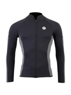 Two Bare Feet Perspective Full Zip 2.5mm Wetsuit Jacket (Black/Grey)