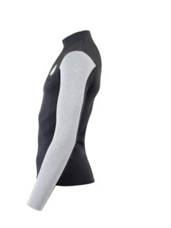 Two Bare Feet Mens Aspect Fleece Lined Zipless Thermal 2.5mm Superstretch Wetsuit Top (Black/Grey/Grey) -Dive Master Shop mens aspect fleece lined thermal top black grey grey 3