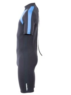 Two Bare Feet Flare 2.5mm Mens Superstretch Shorty Wetsuit (Blue) -Dive Master Shop mens flare shorty blue 3
