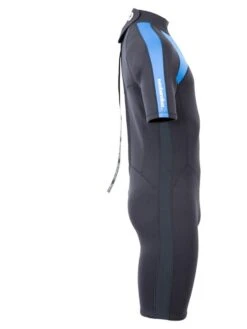 Two Bare Feet Flare 2.5mm Mens Superstretch Shorty Wetsuit (Blue) -Dive Master Shop mens flare shorty blue 7