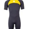 Two Bare Feet Flare 2.5mm Mens Superstretch Shorty Wetsuit (Yellow) -Dive Master Shop mens flare shorty yellow 1