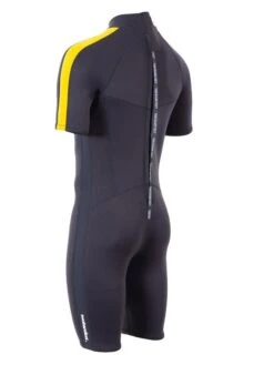 Two Bare Feet Flare 2.5mm Mens Superstretch Shorty Wetsuit (Yellow) -Dive Master Shop mens flare shorty yellow 4