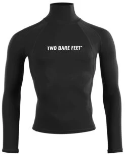 Two Bare Feet Adults Long Sleeve Rash Vest (Black)