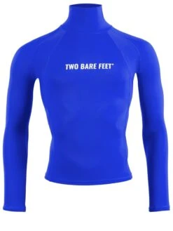 Two Bare Feet Adults Long Sleeve Rash Vest (Blue)