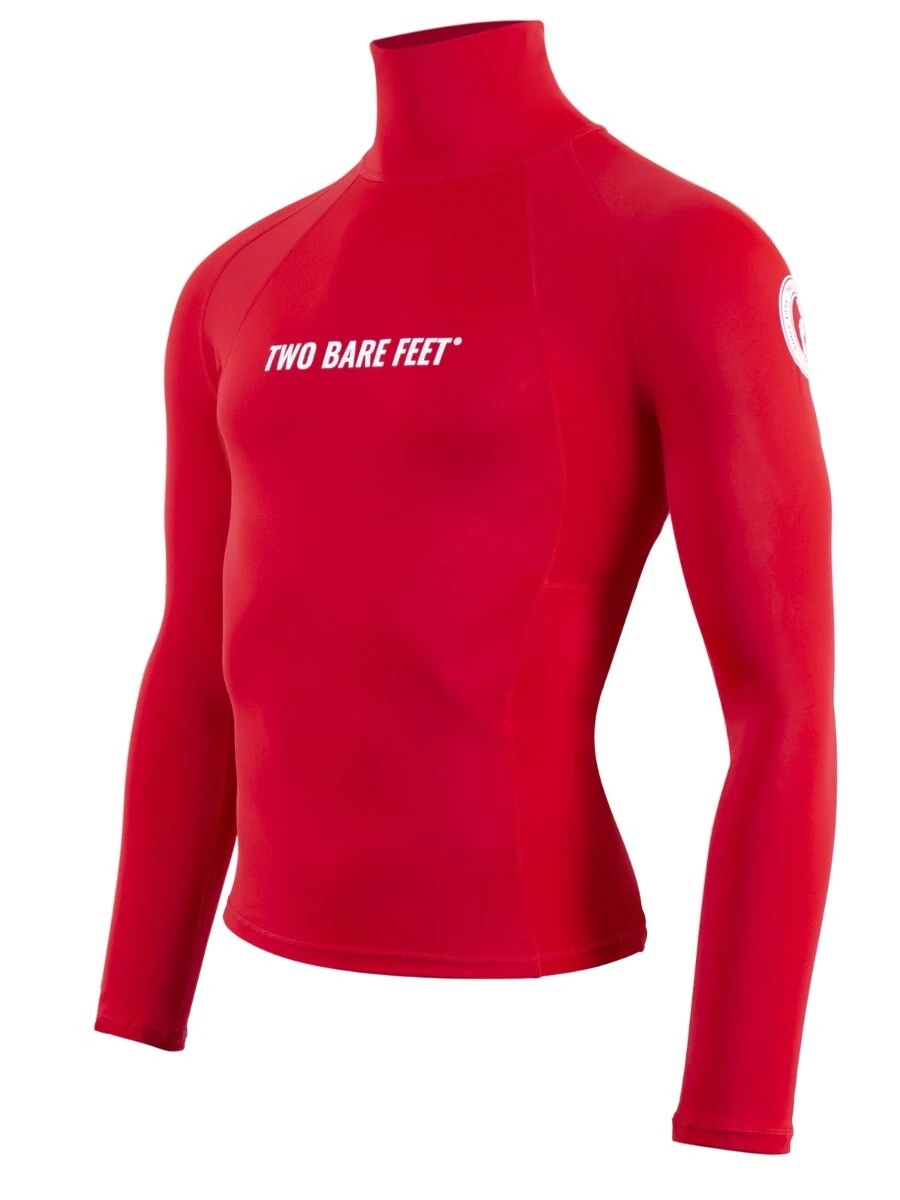 Two Bare Feet Adults Long Sleeve Rash Vest (Red) 4 Two Bare Feet Adults Long Sleeve Rash Vest (Red) - Image 2