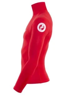 Two Bare Feet Adults Long Sleeve Rash Vest (Red) 12 Two Bare Feet Adults Long Sleeve Rash Vest (Red) -Dive Master Shop mens long sleeve red 3 1 1