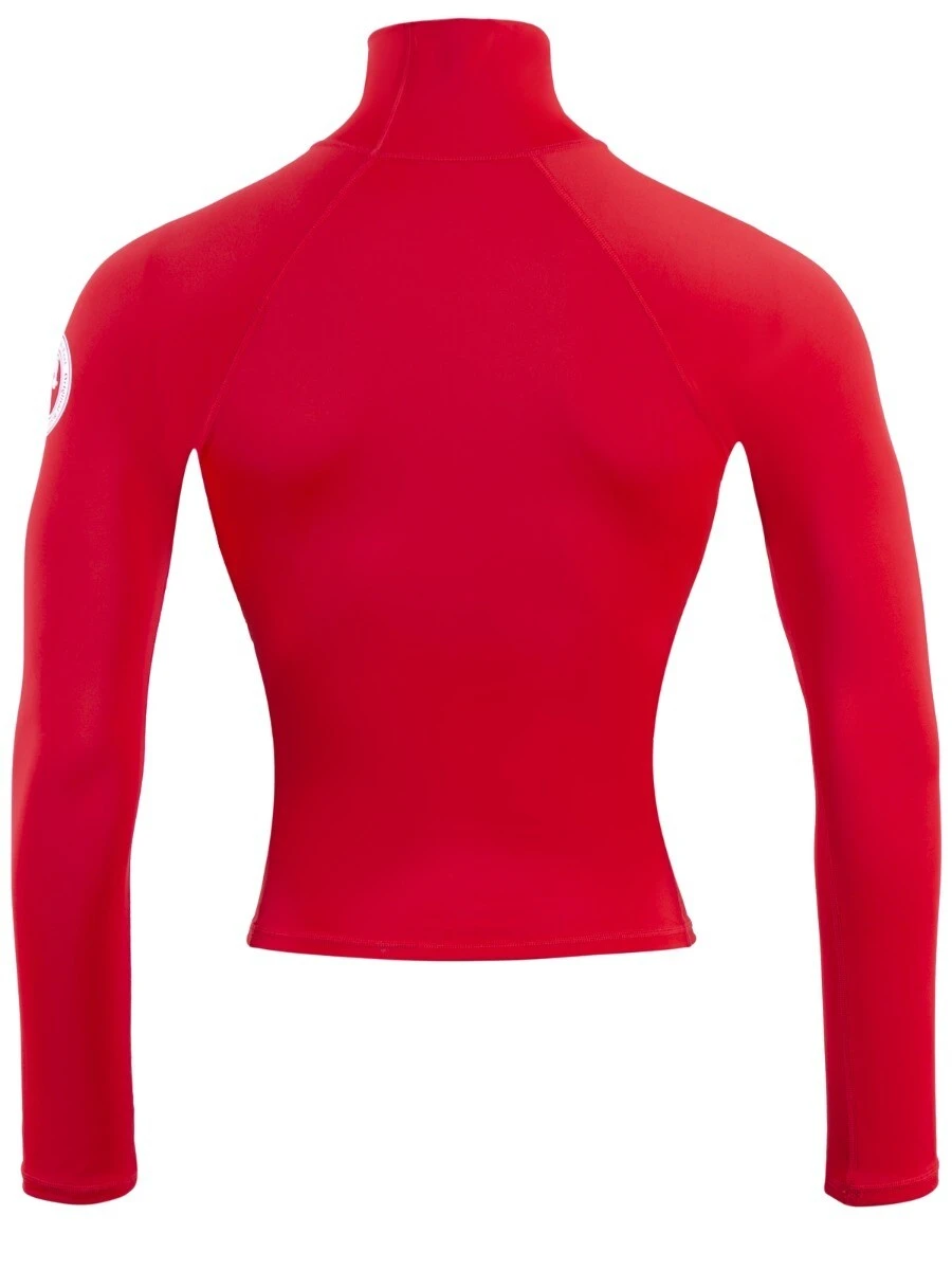Two Bare Feet Adults Long Sleeve Rash Vest (Red) 7 Two Bare Feet Adults Long Sleeve Rash Vest (Red) - Image 5