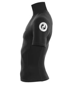 Two Bare Feet Adults Short Sleeve Rash Vest (Black) -Dive Master Shop mens short sleeve black 3