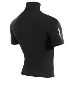 Two Bare Feet Adults Short Sleeve Rash Vest (Black) -Dive Master Shop mens short sleeve black 6