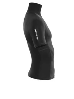 Two Bare Feet Adults Short Sleeve Rash Vest (Black) -Dive Master Shop mens short sleeve black 7