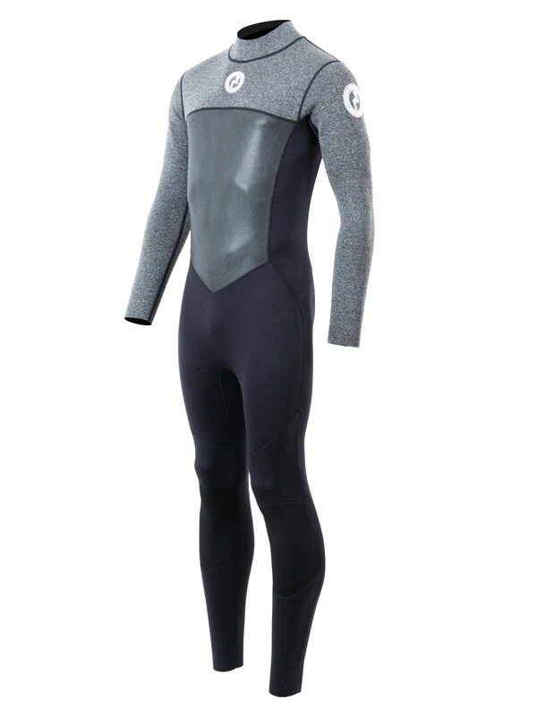 Two Bare Feet Thunderclap Pro 3/2mm Mens Wetsuit (Black/Delta Grey) 4 Two Bare Feet Thunderclap Pro 3/2mm Mens Wetsuit (Black/Delta Grey) - Image 2
